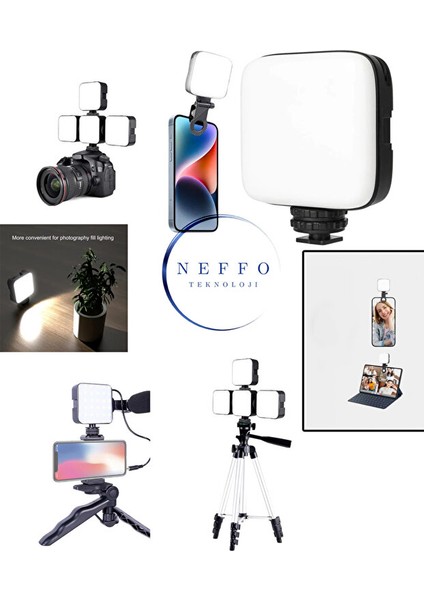 Rgb LED Işık Fotoğrafçılık, Canlı Yayın ve Video Çekimleri Cep Telefonları ve Fotoğraf Makine Uyumlu indirimleri