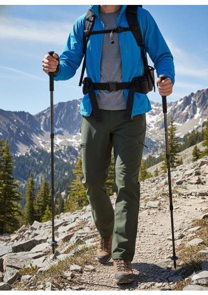 Haki Trekking ve Outdoor Softshell Pantolon – Sıcak Tutan, Esnek ve Rahat Kesim fiyatları