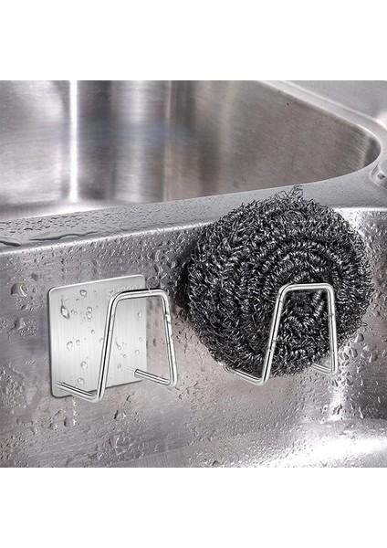 Dilan Store Yapışkanlı Paslanmaz Çelik Bulaşık Sünger Tutucu Bulaşık Süngeri Tutacağı Askı 2 Adet D-1 fiyatları