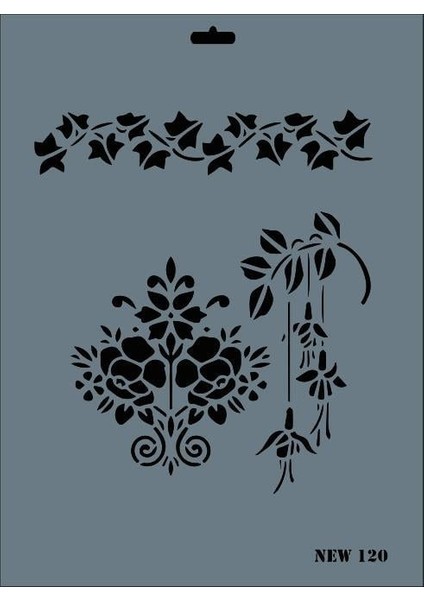 Rich New Seri N-120 Stencil 35X25 cm