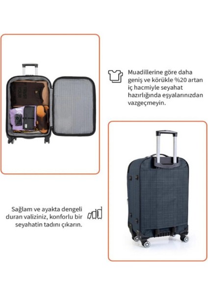 3'lü Valiz Seti 4 Teker Kumaş Valiz Lüx modelleri