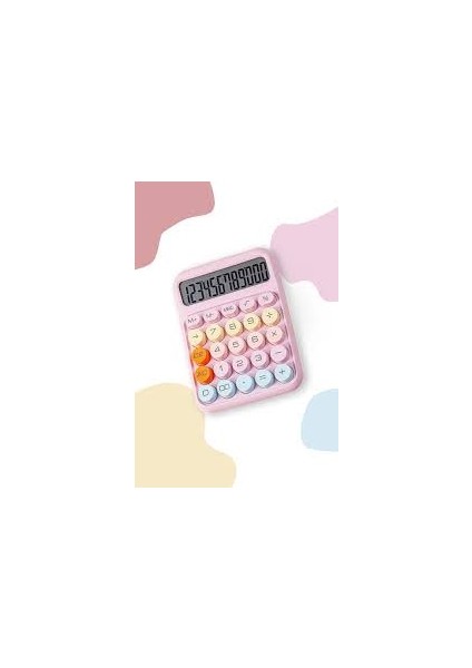 Mekanik Tuşlu Renkli 12 Haneli Hesap Makinesi