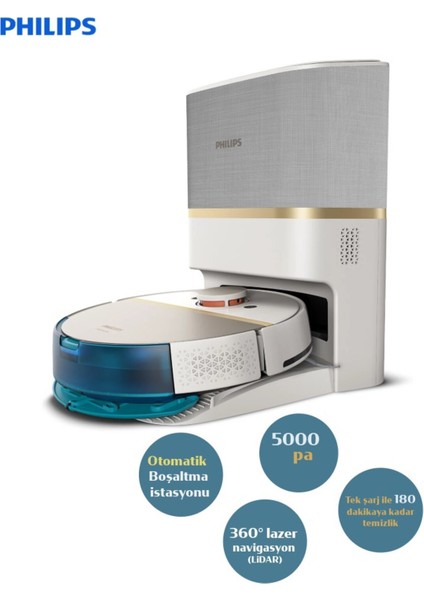 Sesli Uyarı ve Sesli Kontrol Homerun 7100 Serisi Islak Kuru Moplu Toz Toplama Istasyonlu Robot Süpürge Yedek Toz Torbalı fiyatları