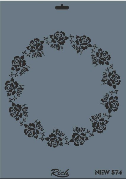 Rich New Seri N-574 Stencil 35X25 cm