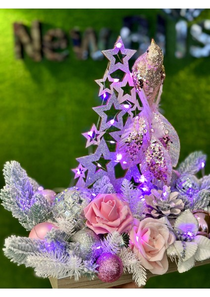 Yılbaşı Lüks Tasarım Peri LED Işıklı Masa Üstü Dekor fiyatları