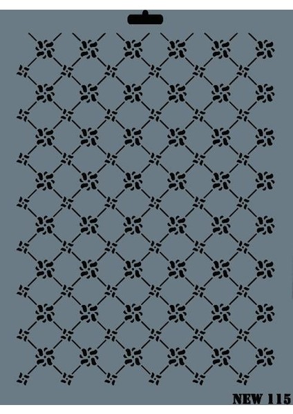 Rich New Seri N-115 Stencil 35X25 cm