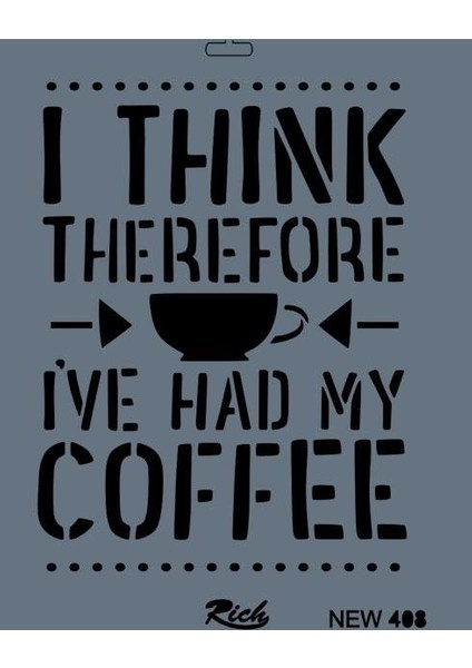 Rich New Seri N-408 Stencil 35X25 cm