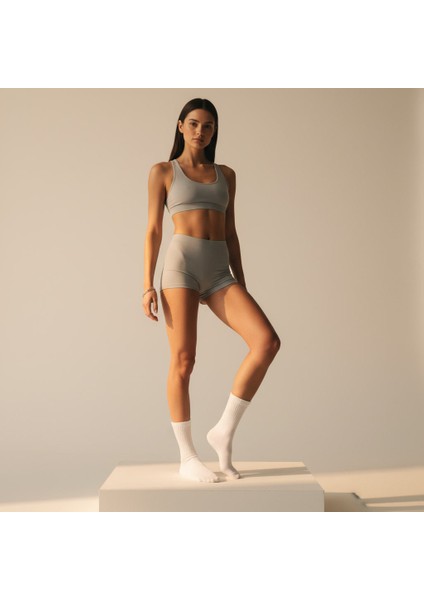 Gost Liria- 5’li Renkli Ribanalı Unisex Soket Çorap