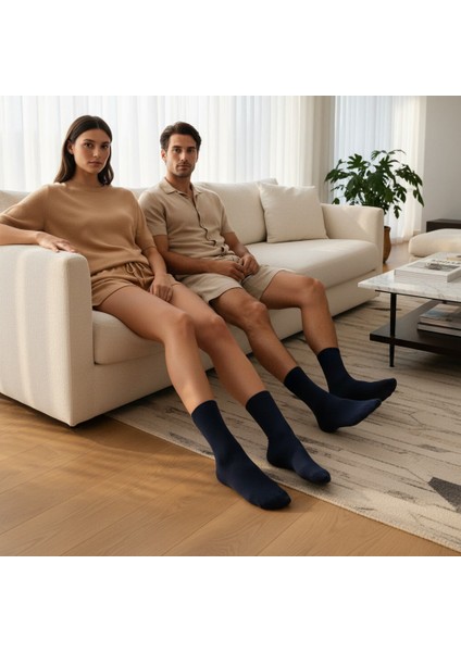 Gost Liria- 5’li Renkli Ribanalı Unisex Soket Çorap