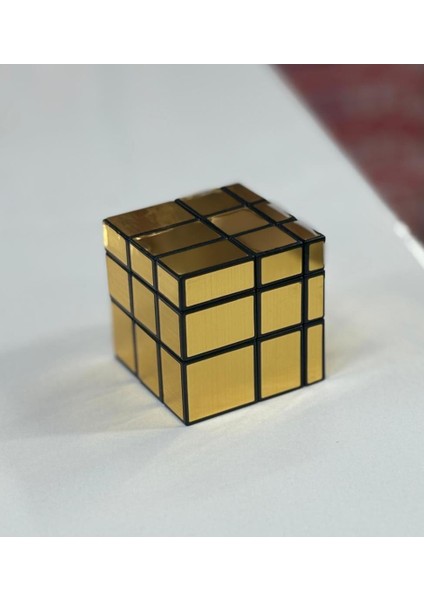 3X3X3 Mirror Sihirli Zeka Küpü Geometrik Asimetrik Sarı
