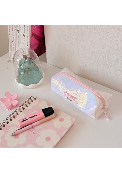 Pullu & Işıltılı Kalem / Makyaj Çantası