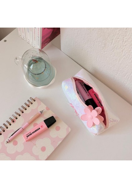 Pullu & Işıltılı Kalem / Makyaj Çantası modelleri