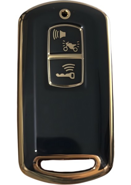 Honda Pcx 150 SH125 C125 Scooter Nano Anahtar Kılıfı Beyaz Gold Altın Renk