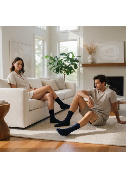 Gost Liria- 5’li Renkli Ribanalı Unisex Soket Çorap