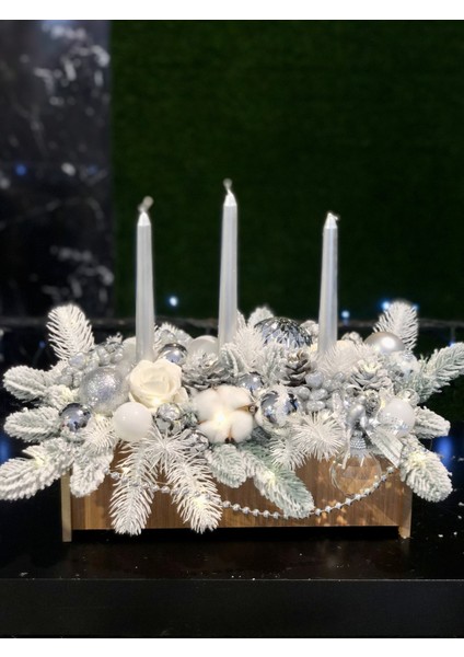 Yılbaşı Lüks Tasarım Peri LED Işıklı Masa Üstü Dekor