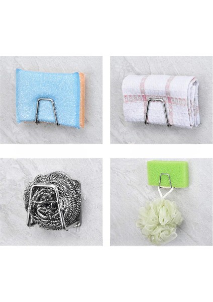 Dilan Store Musluk Yanı Sünger'lik Sünger Askılığı Evye Sünger'liği Banyo Mutfak Düzenleyici 4 Adet D-1 fiyatları