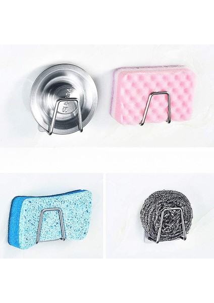 Dilan Store Musluk Yanı Sünger'lik Sünger Askılığı Evye Sünger'liği Banyo Mutfak Düzenleyici 4 Adet D-1 fırsatları