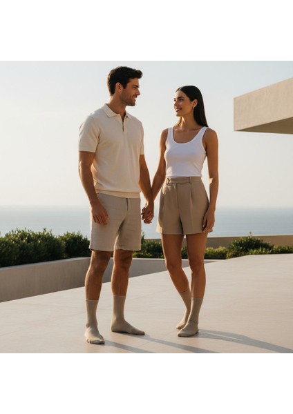 Gost Liria- 5’li Renkli Ribanalı Unisex Soket Çorap