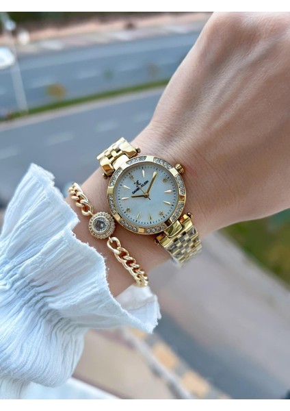 Çelik Kordon 30 mt Suya Dayanıklı Kadın Kol Saati+Bileklik BF.GF.10109.2 fiyatları