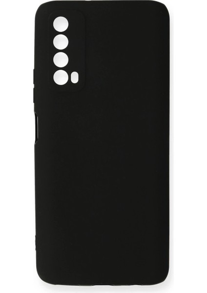 Huawei P Smart 2021 Kılıf First Silikon - SIYAH-(5796)