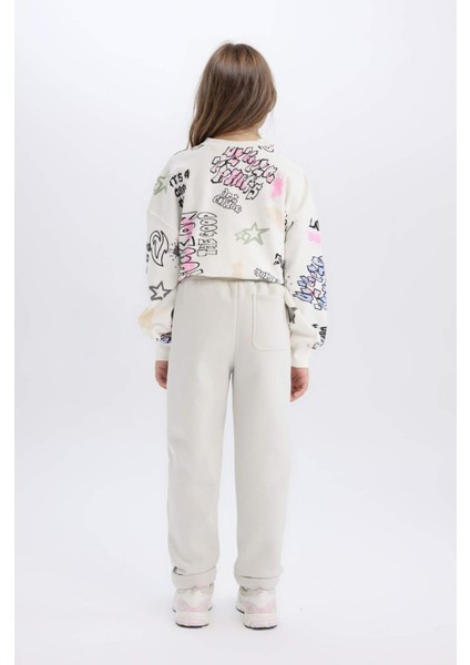 Kız Çocuk Carrot Fit Havuç Kesim Beli Lastikli Eşofman Altı D3203A824WN