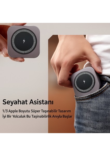 21W Magsafe Uyumlu Apple Watch iPhone Airpods Kablosuz Wireless Şarj Aleti Cihazı fırsatları