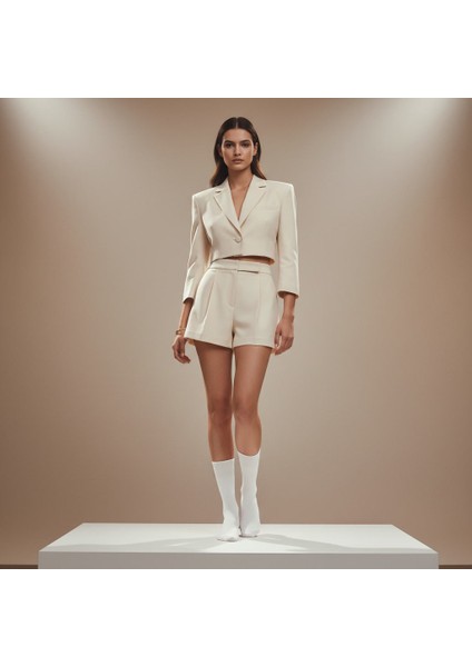 Gost Liria -5’li Beyaz Ribanalı Tenis Çorap