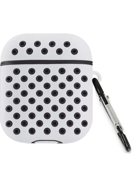 Buğz Airpods 3 (3.nesil) Spor Delikli Kılıf - Gri-Siyah