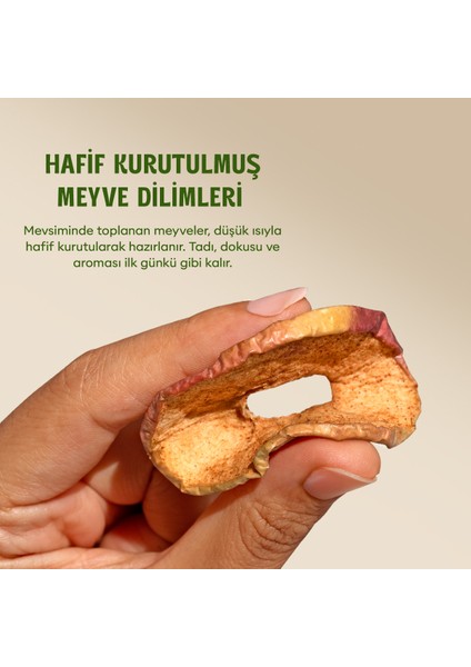 Kurutulmuş Tarçınlı Elma - Soft Dried - Atıştırmalık Kuru Meyve 2 x 50 gr fiyatları