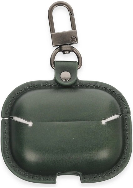 Buğz Airpods Pro 2 (2.nesil) Çanta Deri Kılıf - Haki Yeşil fiyatları
