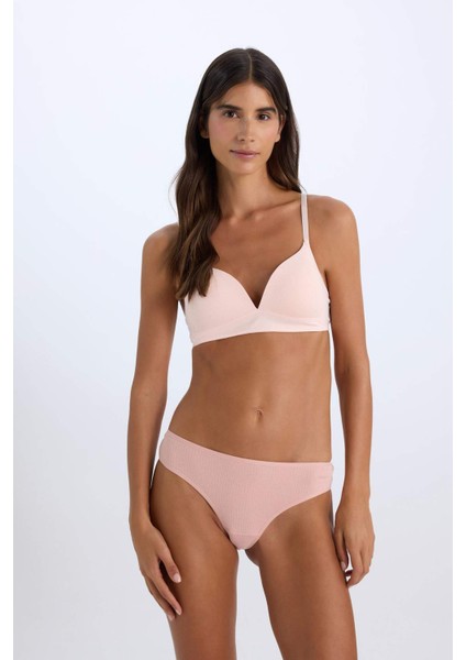 Ribana 3'lü Paketli Basic Düz Brazilian Slip Külot-Fall in Love A3474AX24AU