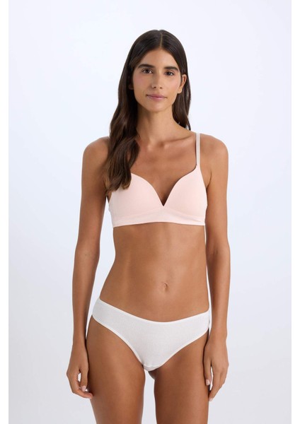 Ribana 3'lü Paketli Basic Düz Brazilian Slip Külot-Fall in Love A3474AX24AU