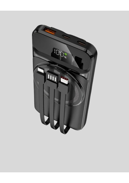 10000 Mah Kablosuz Powerbank – 15W Hızlı Şarj Type-C Çoklu Çıkışlı fırsatları