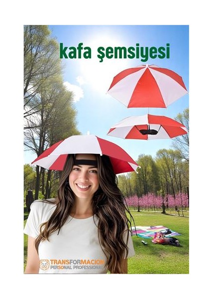 Hsnet Kafa Şemsiyesi Güneş Koruma Şemsiyesi Relax Eller Serbest 4 Mevsim Kafa Şemsiyesi