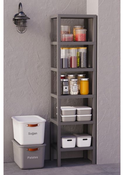 Ombeg Modüler Raf, Çok Amaçlı 6 Bölmeli Raf Ünitesi, 6 Raflı Organizer modelleri