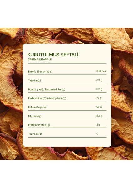 Kurutulmuş Şeftali - Soft Dried - Atıştırmalık Kuru Meyve 2 x 50 gr indirimleri