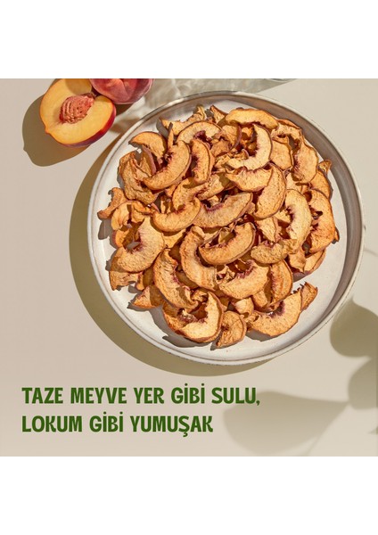 Kurutulmuş Şeftali - Soft Dried - Atıştırmalık Kuru Meyve 2 x 50 gr