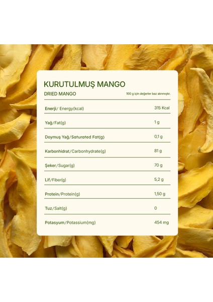 Kurutulmuş Mango - Soft Dried - Atıştırmalık Kuru Meyve 2 x 50 gr indirimleri