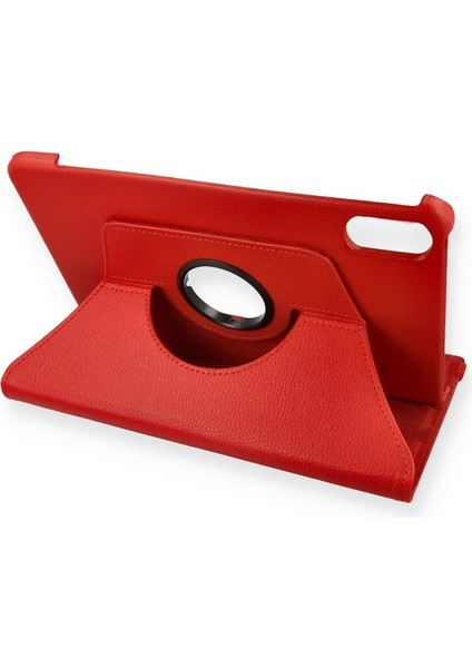 Xiaomi Redmi Pad 2 Kılıf 360 Tablet Deri Kılıf - KIRMIZI-(5796)