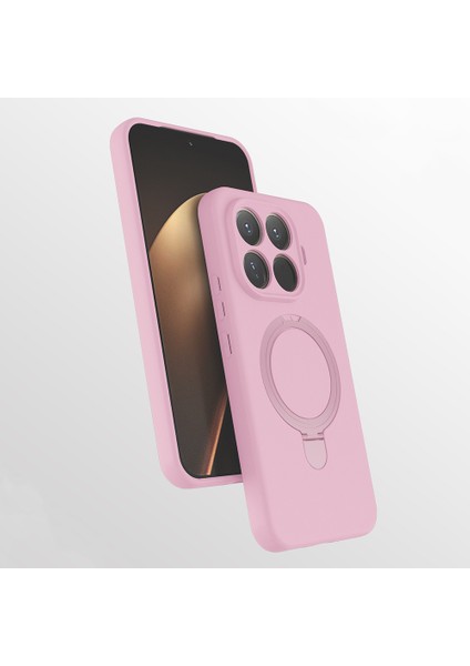 Mi 15T Pro Uyumlu Içi Kadife Stand Olabilen Halka Yüzüklü Kılıf