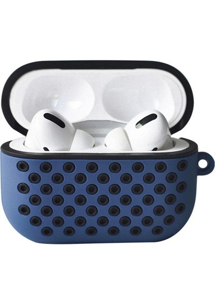 Buğz Airpods Pro 2 (2.nesil) Spor Delikli Kılıf - Lacivert-Siyah