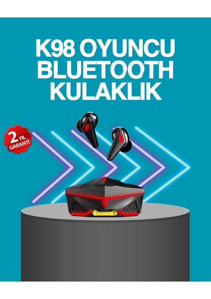 Kablosuz Bluetooth 5.0 Metal Kasa Gaming Kulaklık