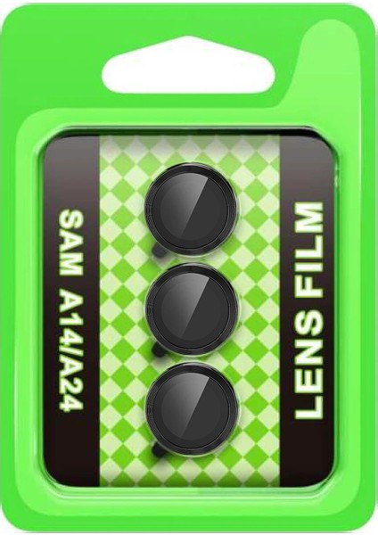 Samsung Galaxy A24 4g Raze Metal Kamera Lens - SIYAH-(5796)