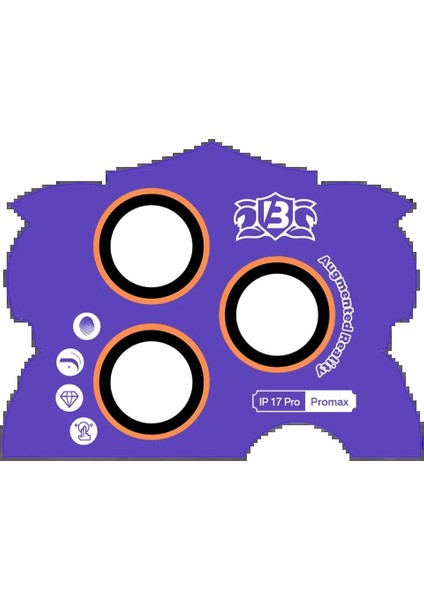 Apple iPhone 17 Pro Max Bilvis Titan Kamera Lens - TURUNCU-(5796) fiyatları