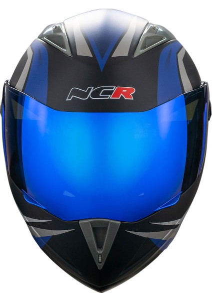 Çene Açılır Mavi Vizörlü Motosiklet Kaskı Ece Belgeli fiyatları