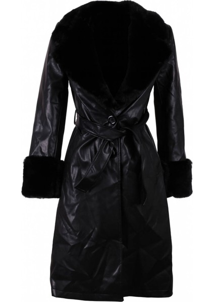 26KG07000024 Siyah Kadın Kaban 3427