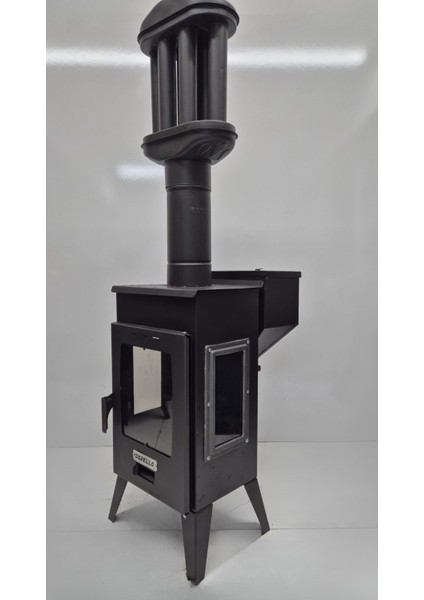 Pelet Sobası 3 Camlı Pelet Sobası Şömine Soba modelleri