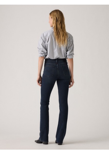 725 High Rise Bootcut Kadın Koyu Mavi Jean Kot Denim Pantolon 18759-0233 modelleri