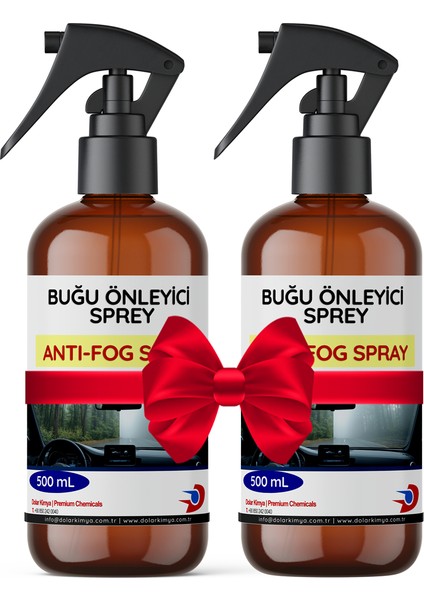 Buğu Önleyici Sprey (Antifog Buğu Çözücü Giderici) – 1 Litre (2X500 Ml)