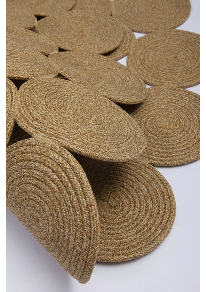 Reygon Ege 1 Hasır Daire Dekoratif El Örgüsü Kilim Yolluk Halı modelleri